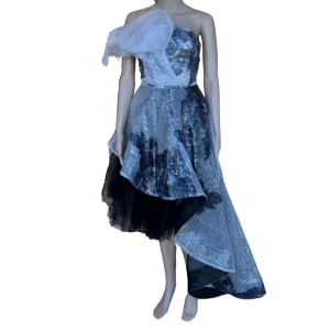 Black/White Sequin Cocktail Dress