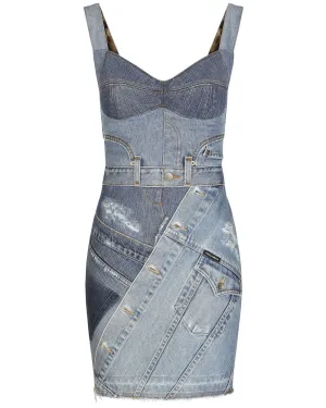 Blue Denim Mini Dress