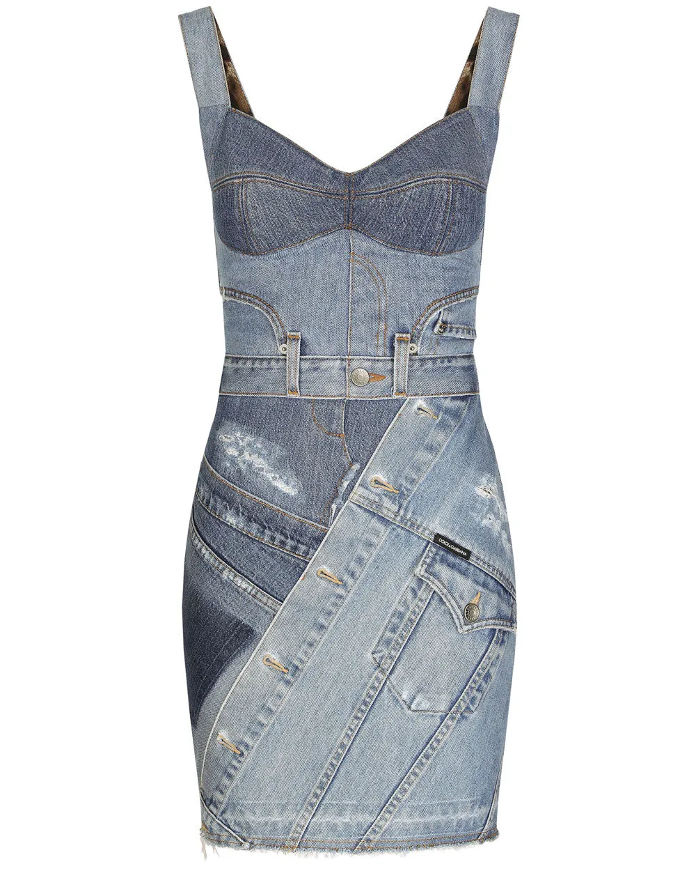 Blue Denim Mini Dress