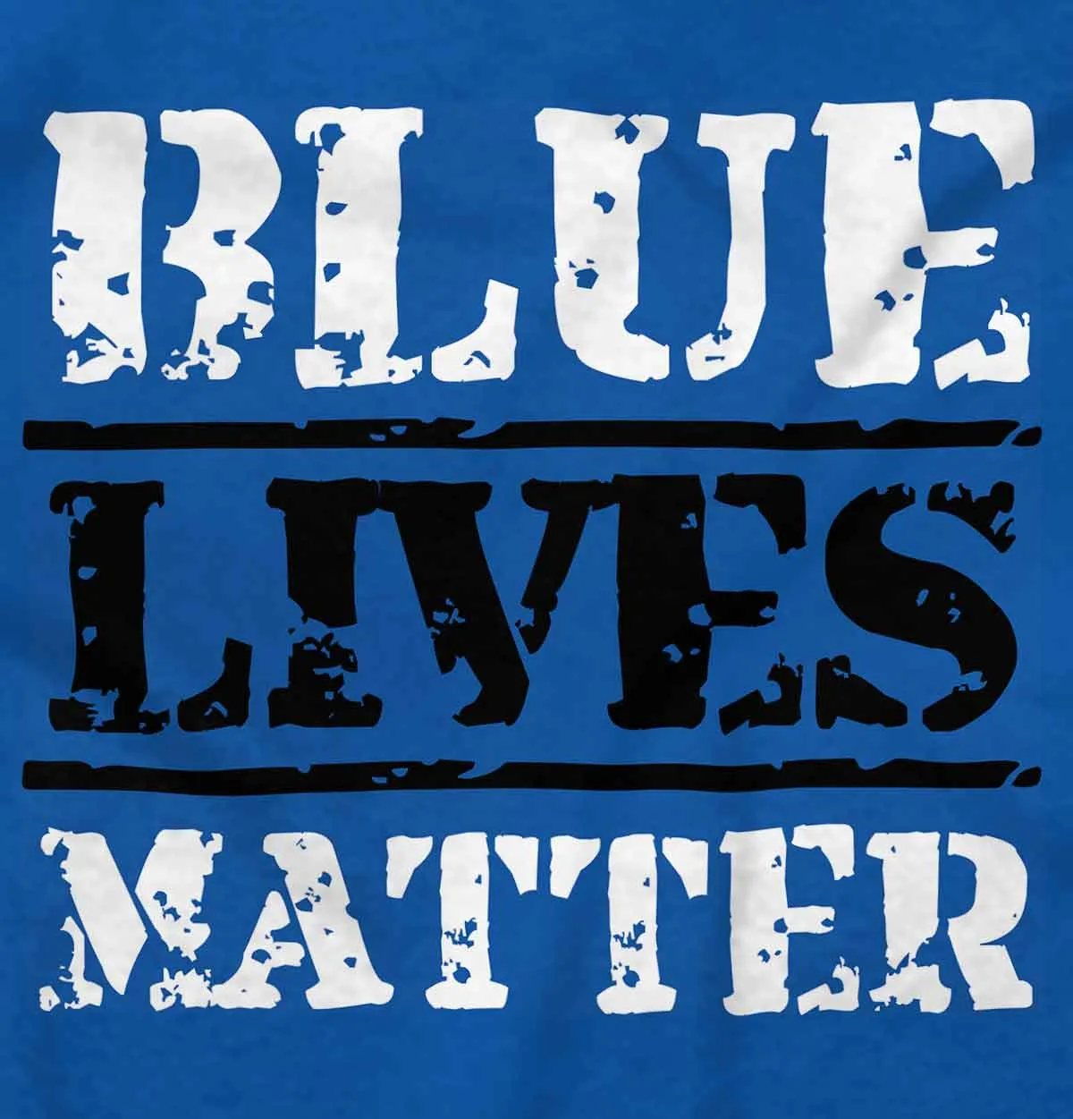 Blue Lives Matter Bold Junior Fit V-Neck T-Shirt