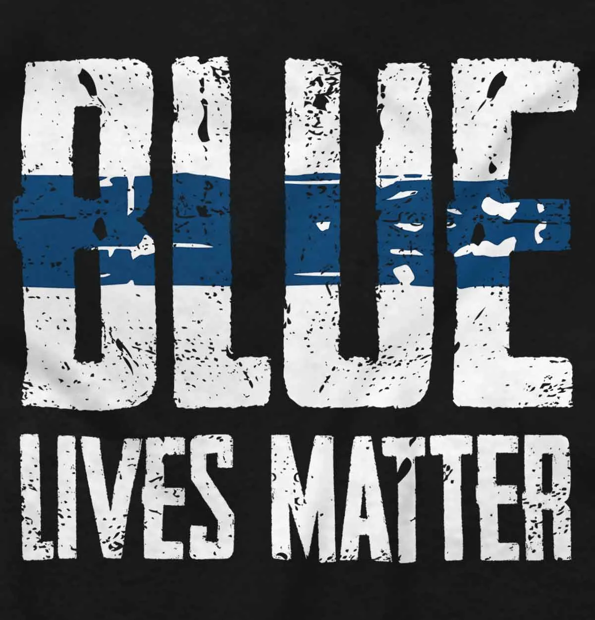 Blue Lives Matter Line V-Neck T-Shirt