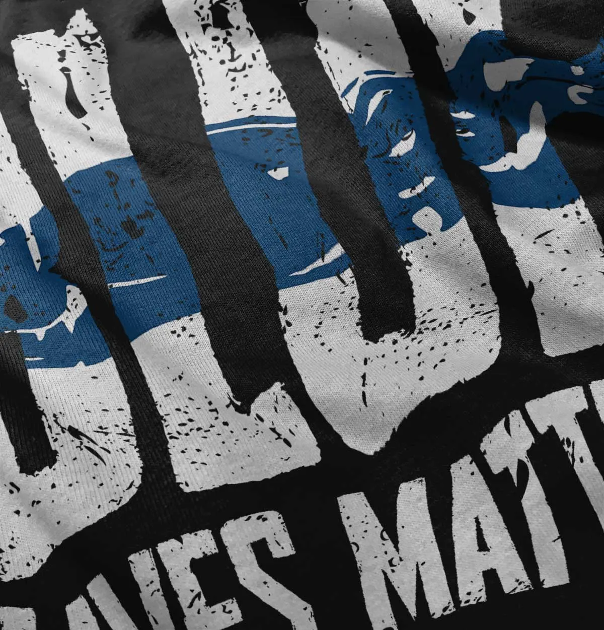 Blue Lives Matter Line V-Neck T-Shirt