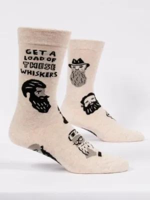 Blue Q Mens Get a load of these whiskers socks