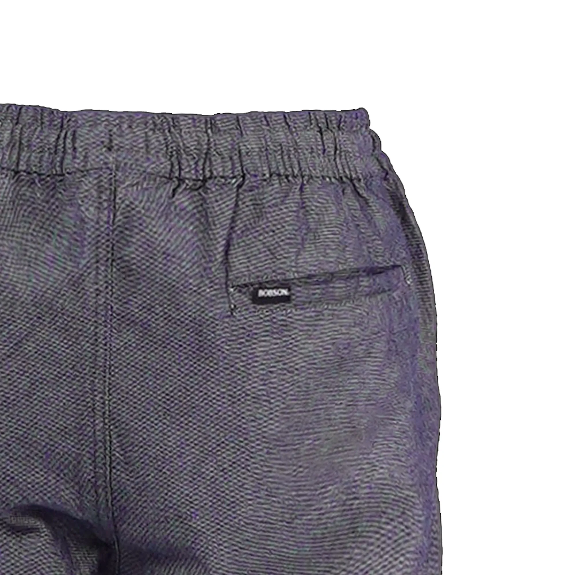 Bobson Japanese Men's Basic Non-Denim Jogger Short Mid Waist 155512 (Light Blue)