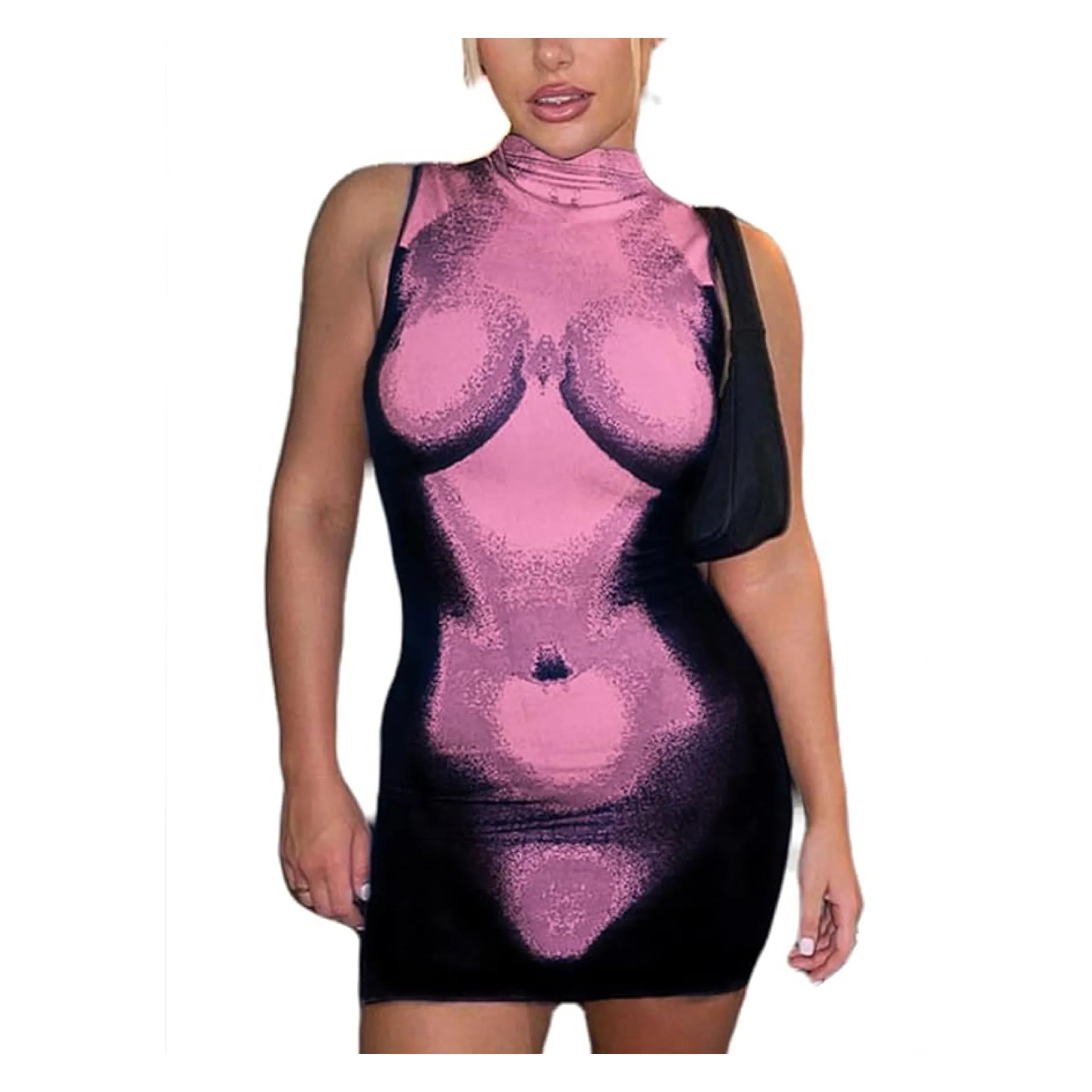 Body Art Sleeveless Mini Dress