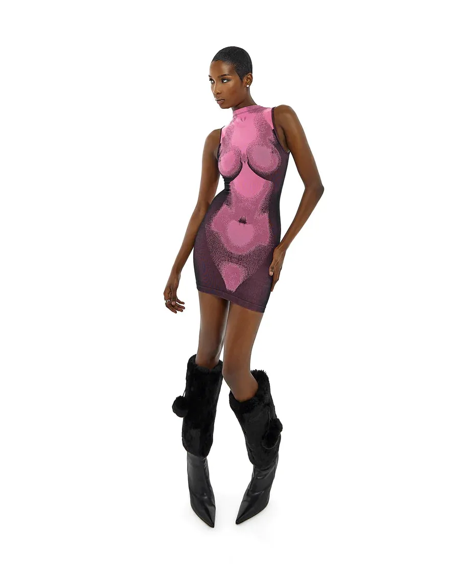Body Art Sleeveless Mini Dress