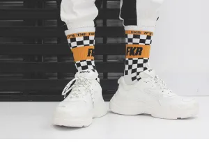 BOOPDO DESIGN FKR PRINT AND CHECK BOARD DESIGN SOCKS
