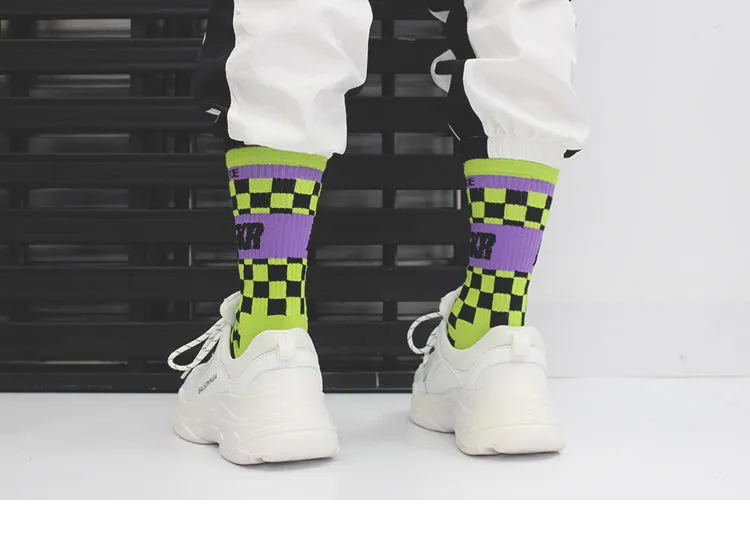 BOOPDO DESIGN FKR PRINT AND CHECK BOARD DESIGN SOCKS