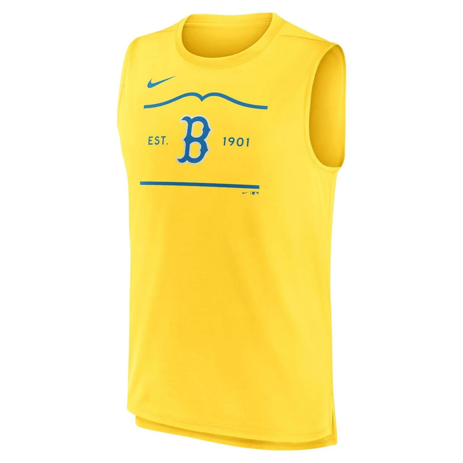 Boston Red Sox City Connect Nike Men's Gold Muscle Jersey