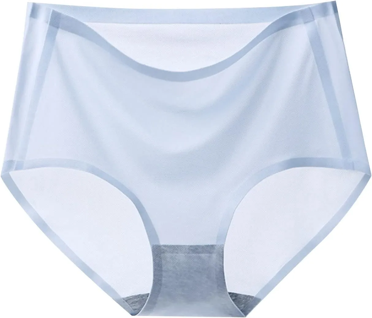 Bourund 5PCS Ultra Thin Non-Marking Ice Silk Underwear, Womens Seamless Ice Silk High Waist Breathable Soft Stretchy Panties