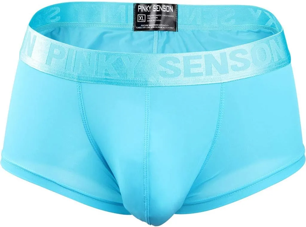 Boxers Briefs for Men Breathable Ice Silk Underwear Shorts Low Rise Cooling Trunks See Through Boxers Briefs