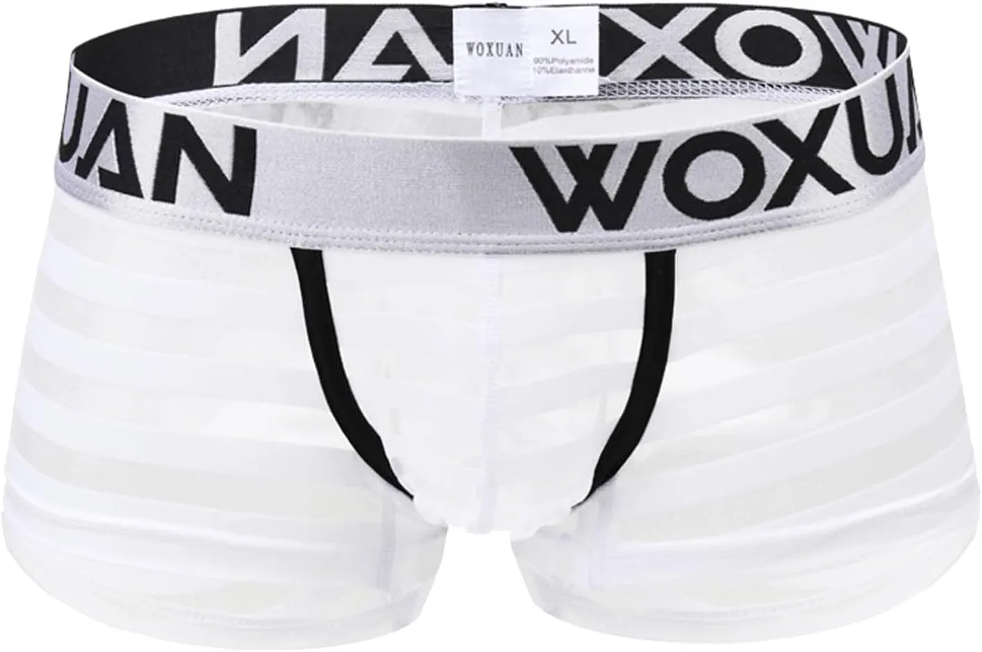 Boxers Briefs for Men Ice Silk Seamless Thin Breathable Boxer Briefs See Through Stretch Comfy Soft Pouch Cool Sexy Underwear