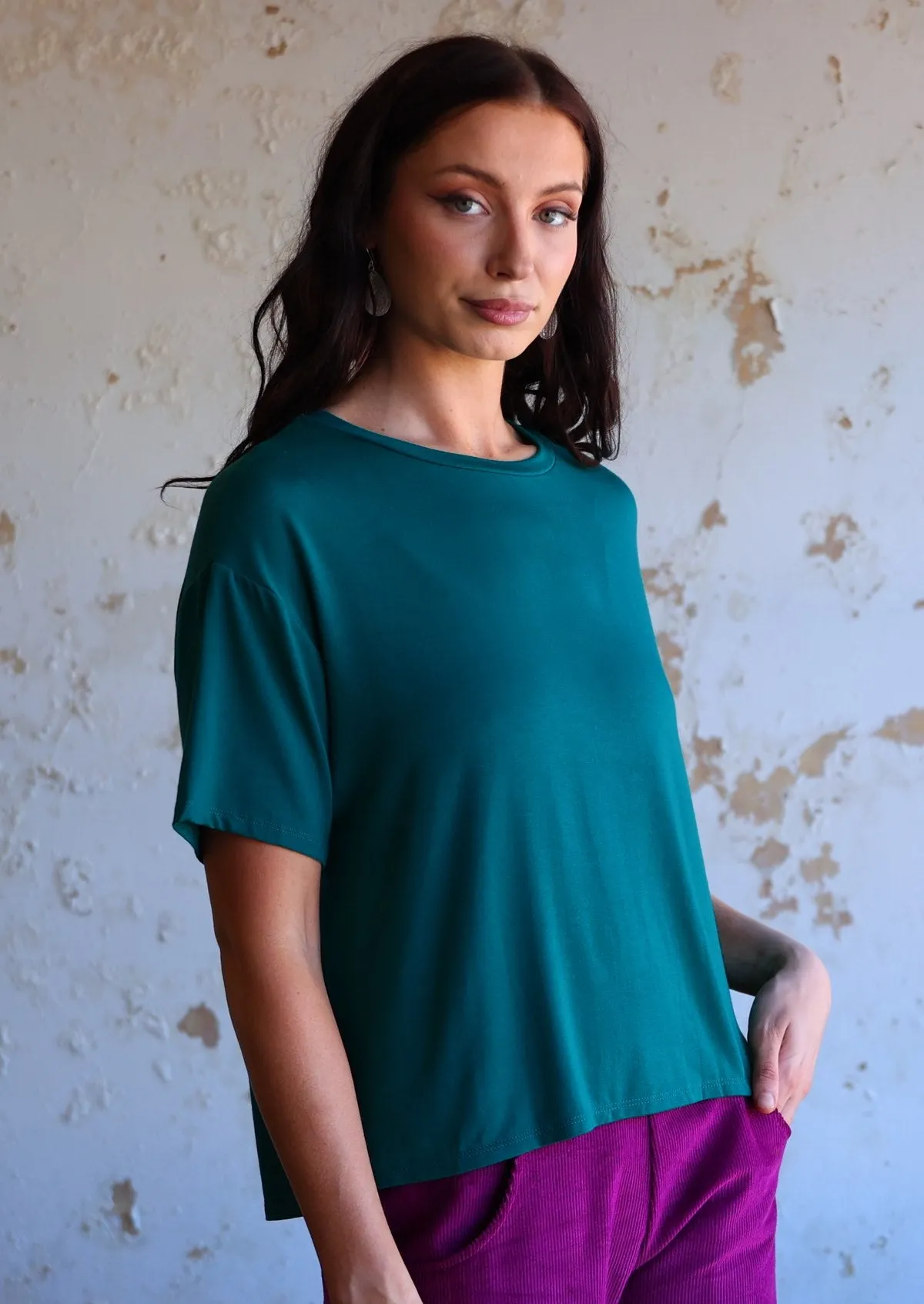 Boxy T-shirt Teal
