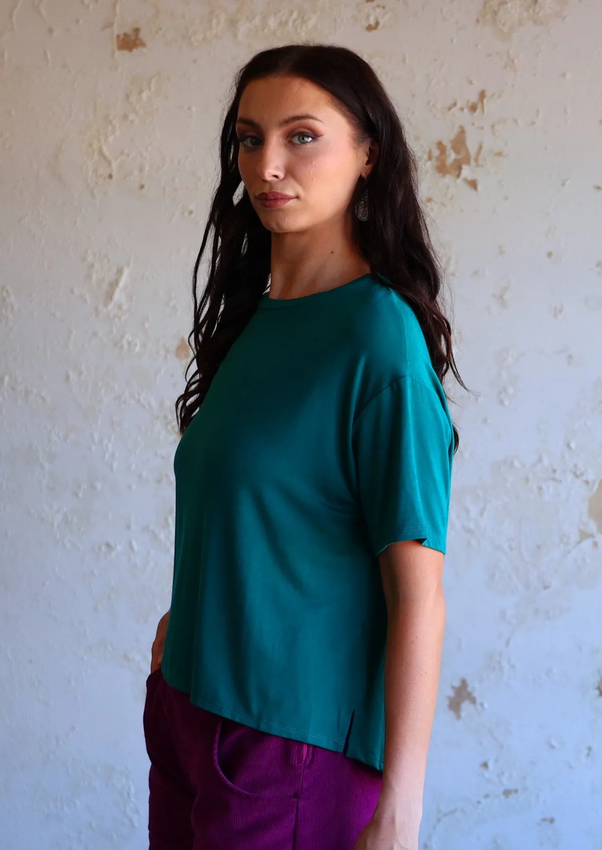 Boxy T-shirt Teal