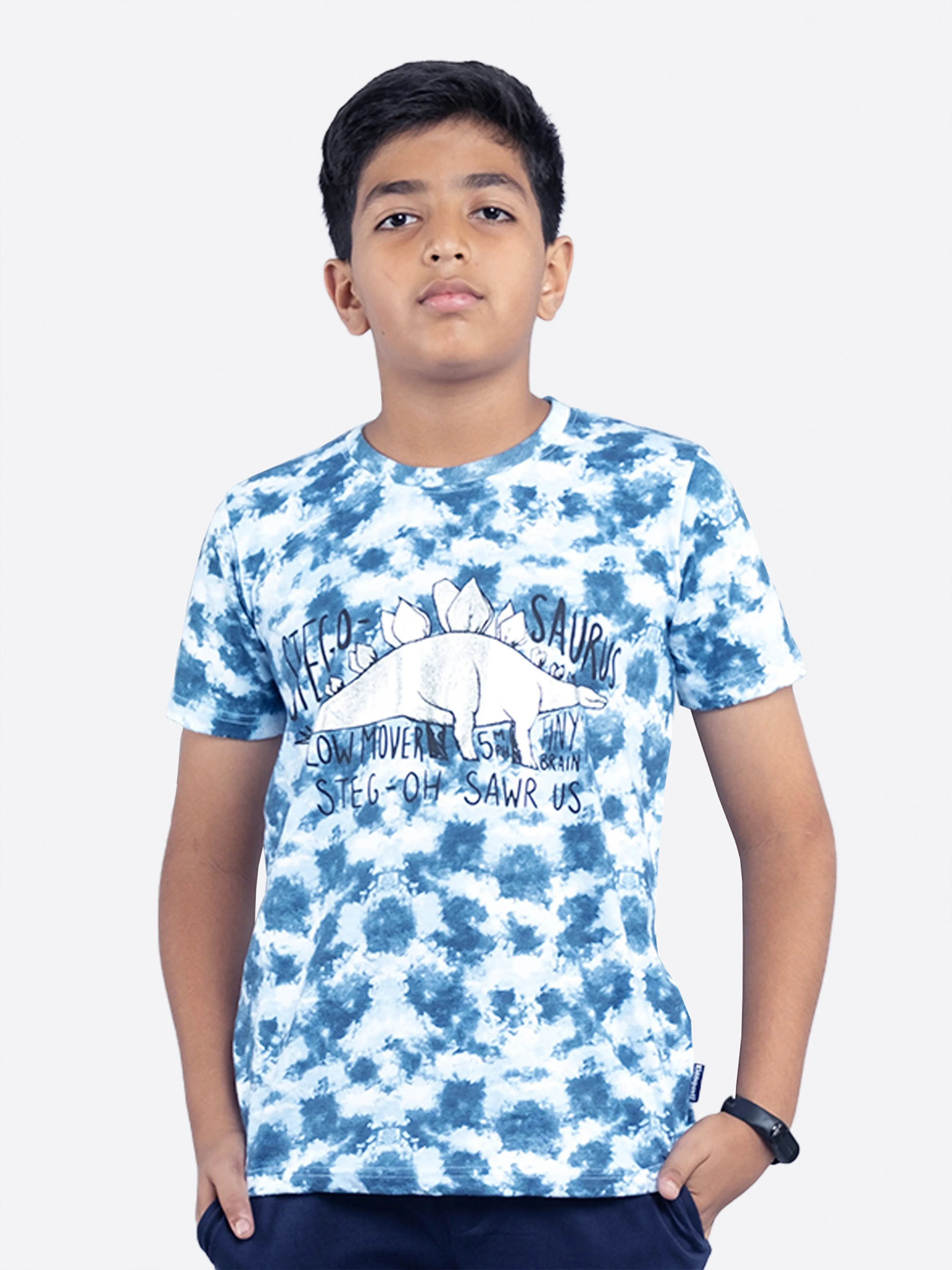 Boys Cotton Jersey Tie and Dye AOP Printed Tees Pack of 2