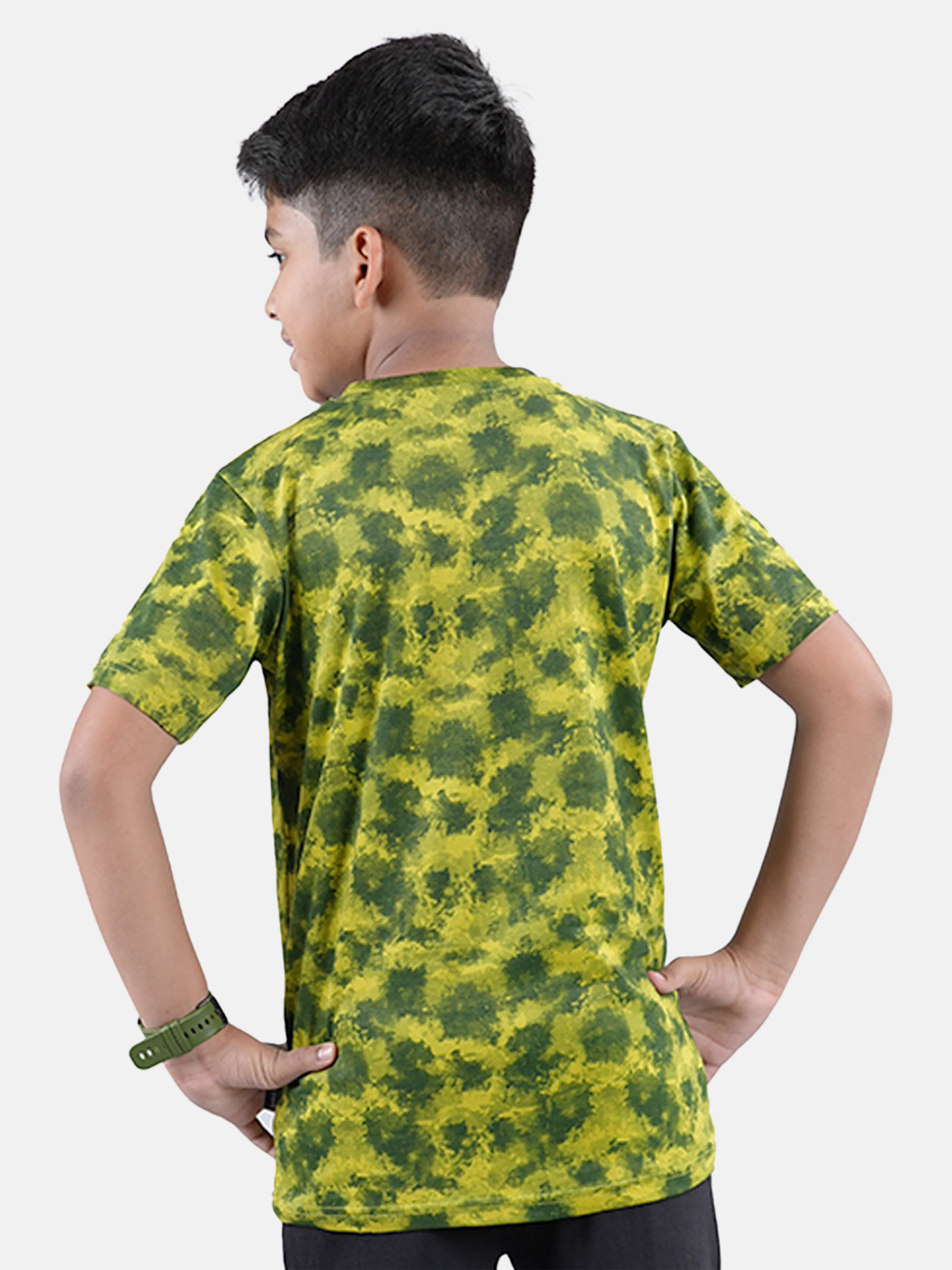 Boys Cotton Jersey Tie and Dye AOP Printed Tees Pack of 2