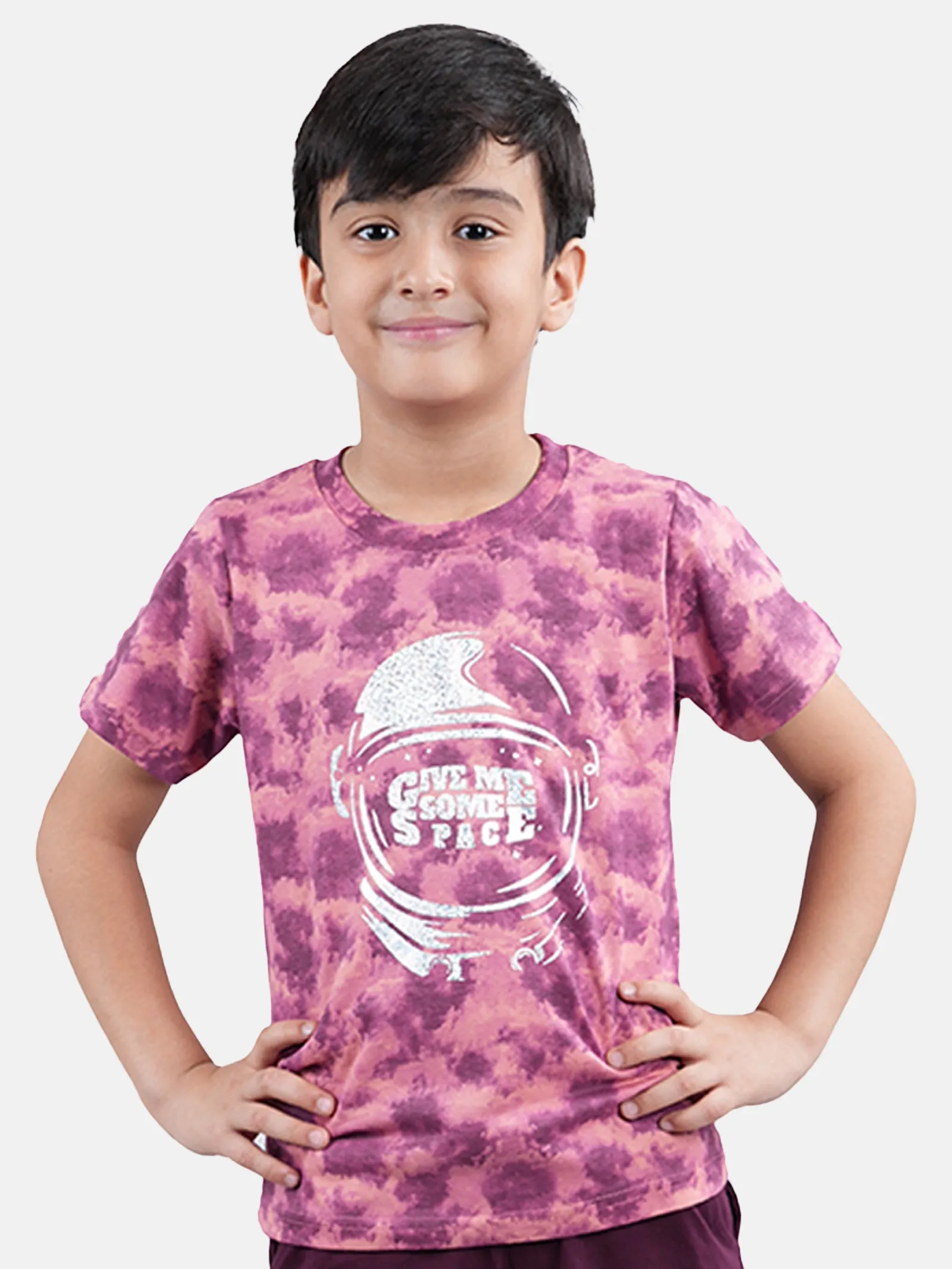 Boys Cotton Jersey Tie and Dye AOP Printed Tees Pack of 2