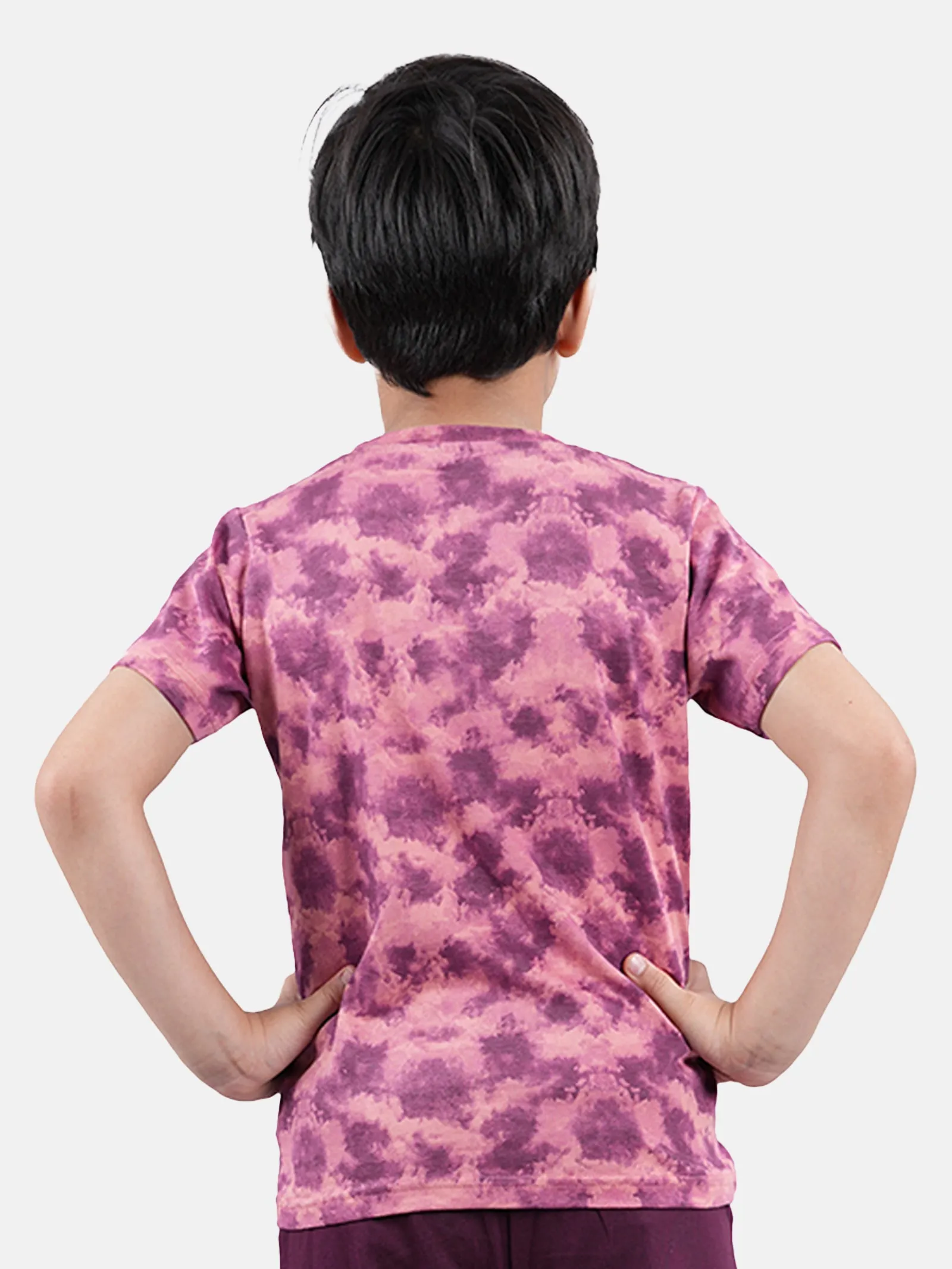 Boys Cotton Jersey Tie and Dye AOP Printed Tees Pack of 2