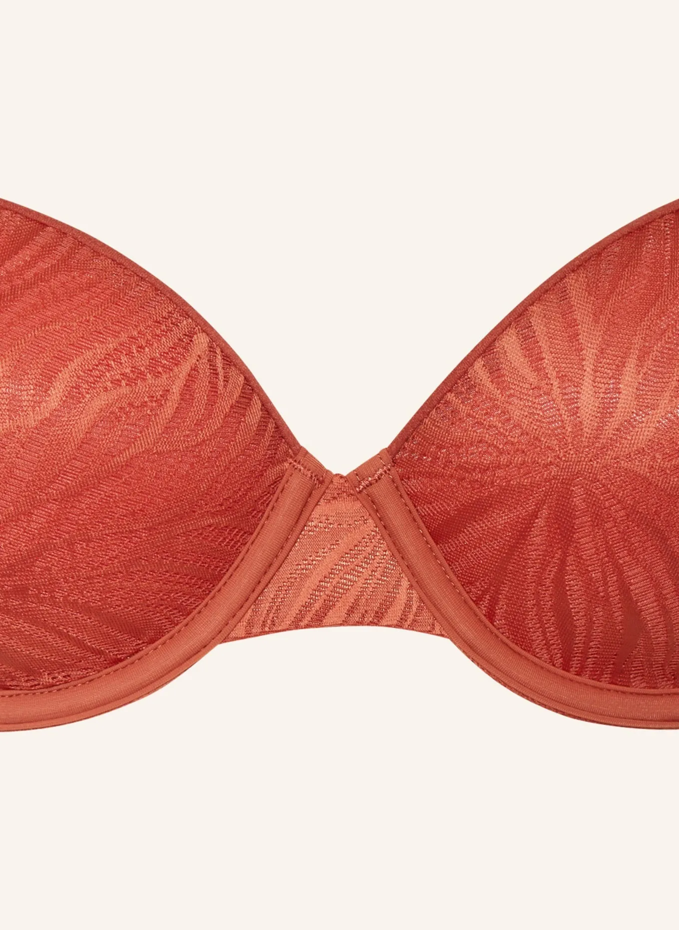 Bra Calvin Klein BH SHEER MARQUISETTE, dark orange