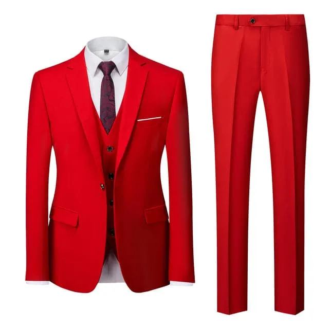 BRADLEY VIP SUITS Men's Fashion Formal Business & Special Events Wear 3 Piece Suit for Business Meetings Job Interviews Church Services Suits (Jacket   Pants   Vest) Royal Blue Suit Set