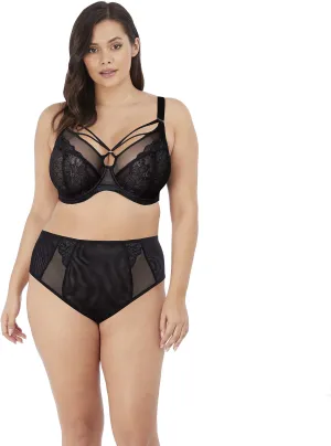 Brianna elomi plunging underwire bra, black