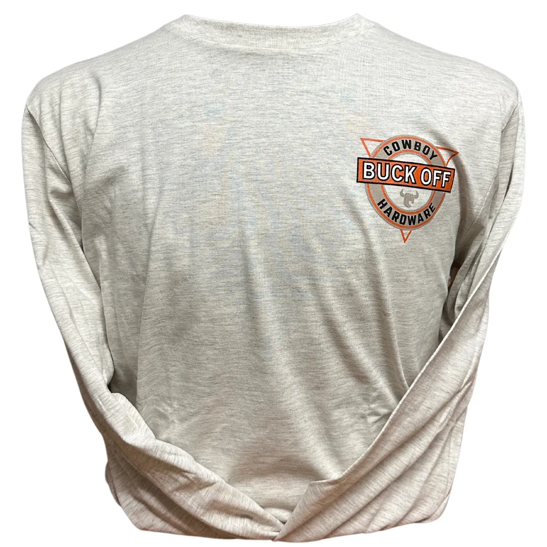 Buck Off Oatmeal Long Sleeve Shirt