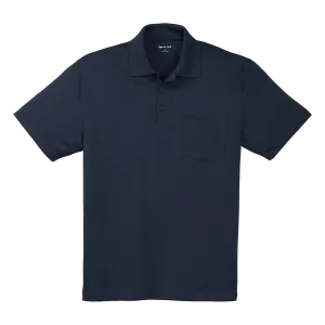 C1421 Mens Micropique Sport-Wick Pocket Polo