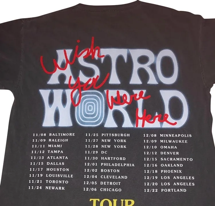 Cactus Jack by Travis Scott Astroworld Horse Head T-Shirt 'Black', Black