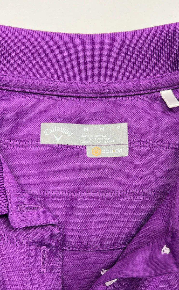 Callaway Purple Collared Shirt - Size Medium