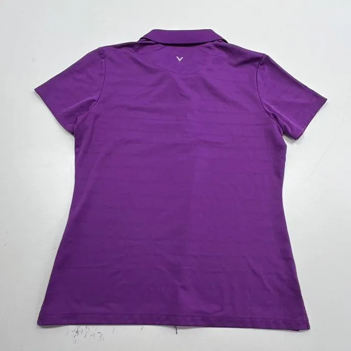 Callaway Purple Collared Shirt - Size Medium
