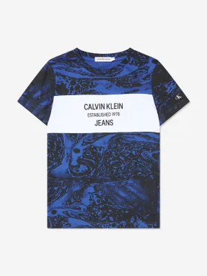 Calvin Klein Boys Liquid Print T-Shirt