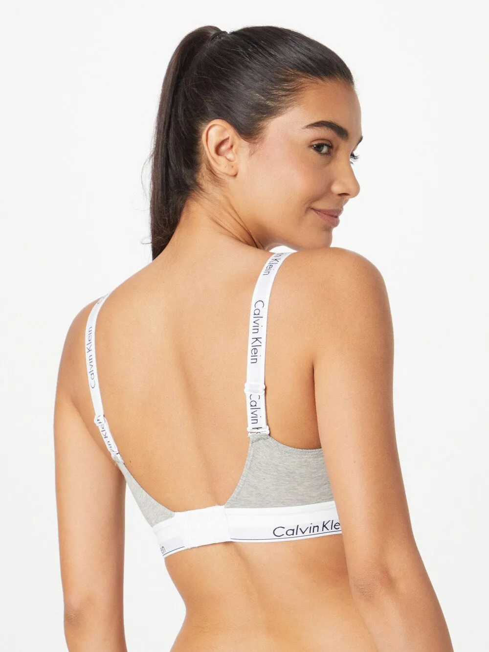 Calvin Klein Wireless Bra, Speckled Gray