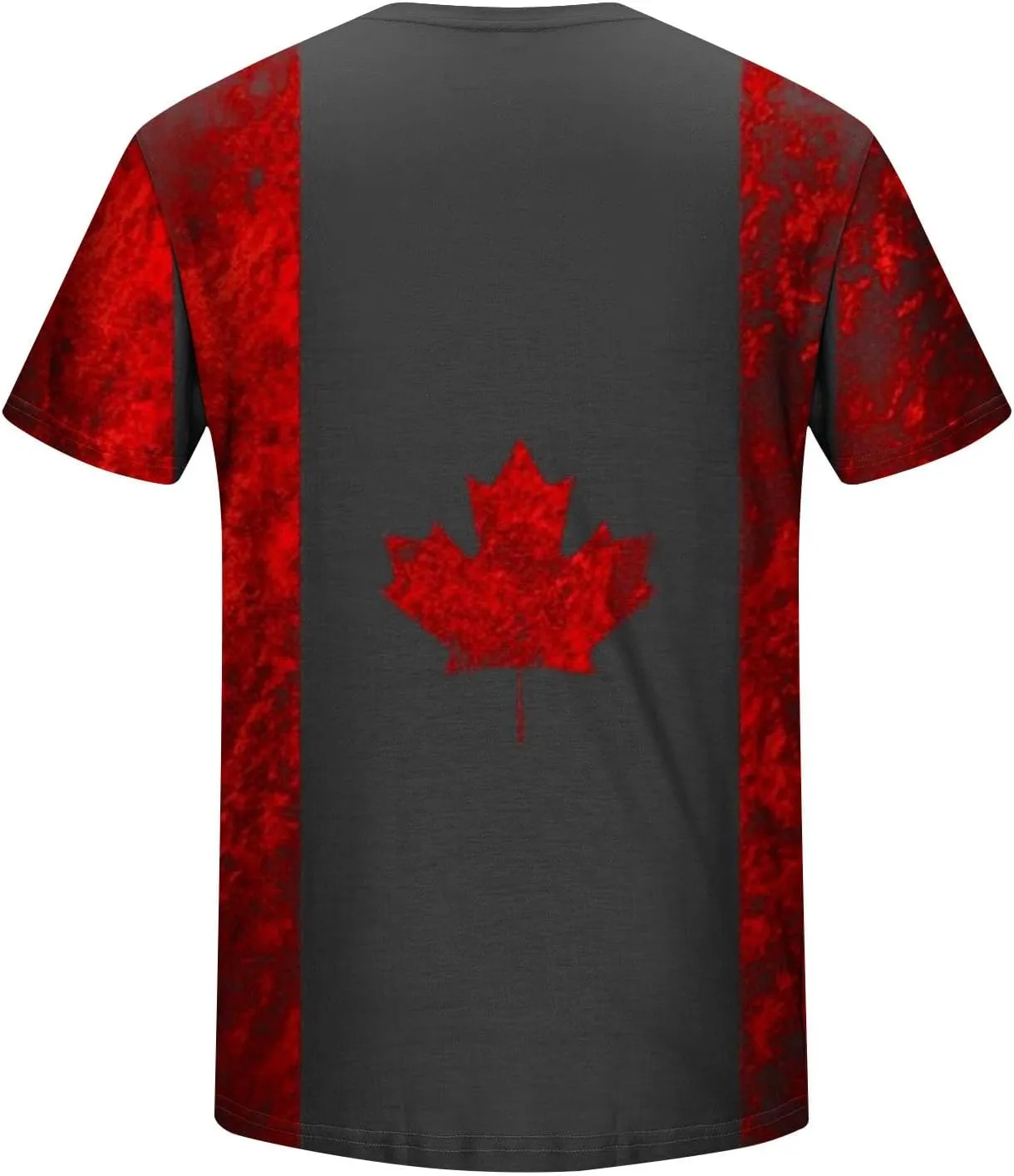 Canadian Flag Shirt for Men Vintage Maple Leaf Canada Day T-Shirt National Pride Tee Novelty Shirts Short Sleeve Tops