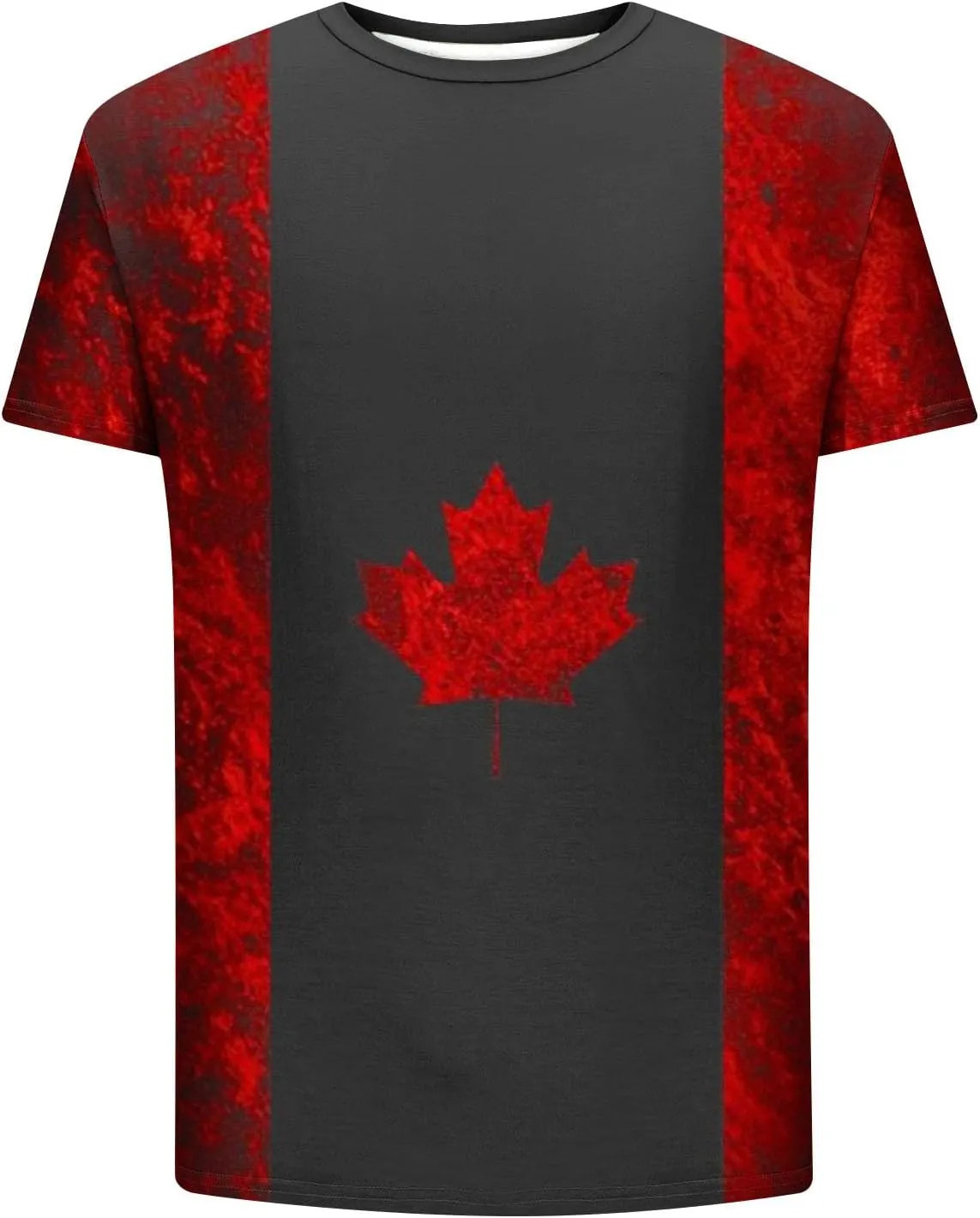 Canadian Flag Shirt for Men Vintage Maple Leaf Canada Day T-Shirt National Pride Tee Novelty Shirts Short Sleeve Tops
