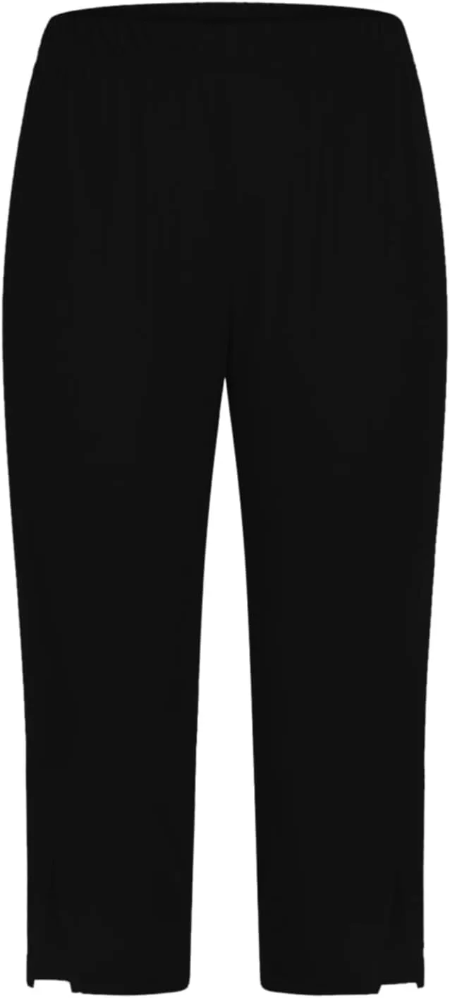 Capri Pants for Women Dressy Cropped Elastic Waist Yoga Pants Stretchy Comfy Leggings Workout Compression Pants