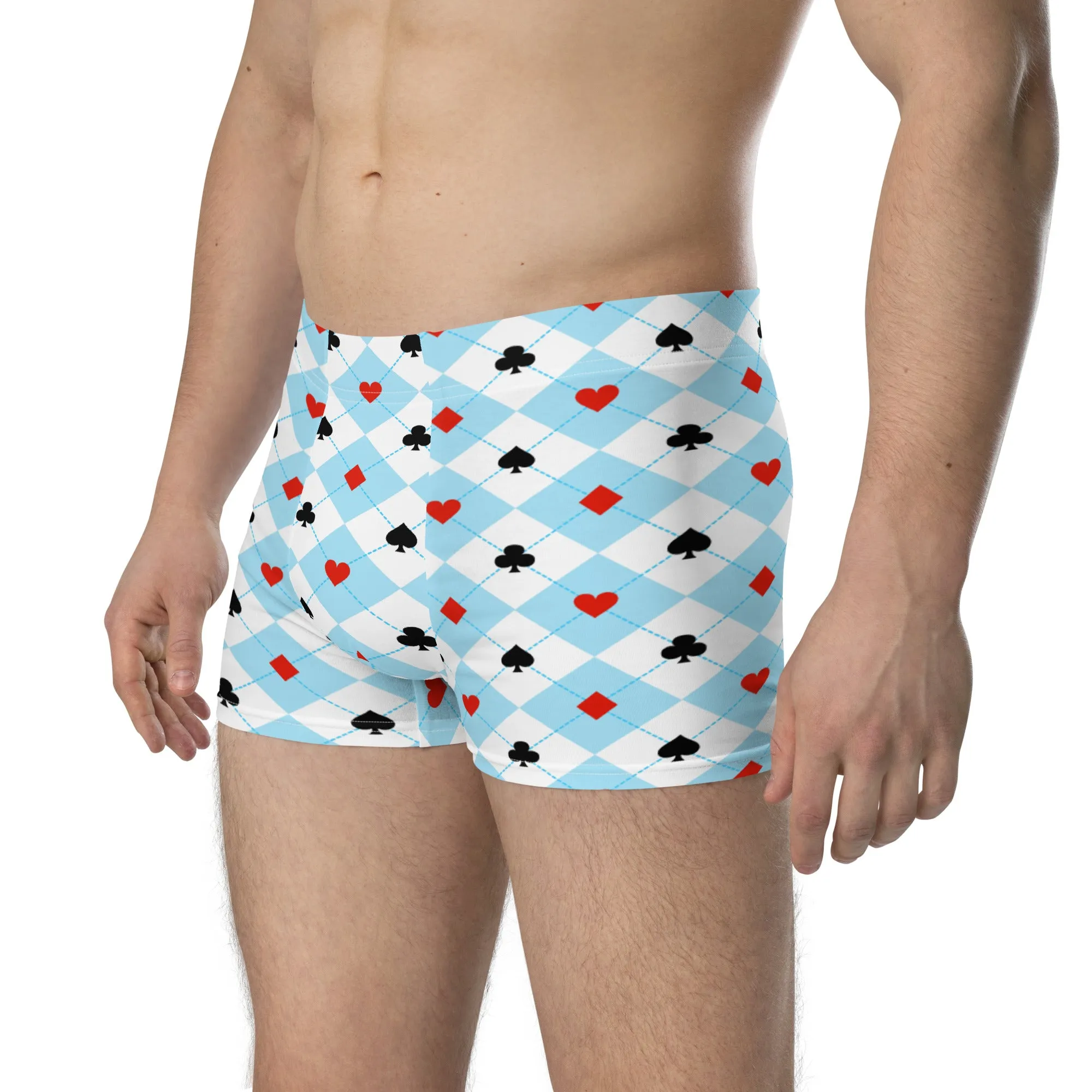 Card Deck Pattern Boxer Briefs for Men Premium Comfort Stylish Innerwear, lioness-love