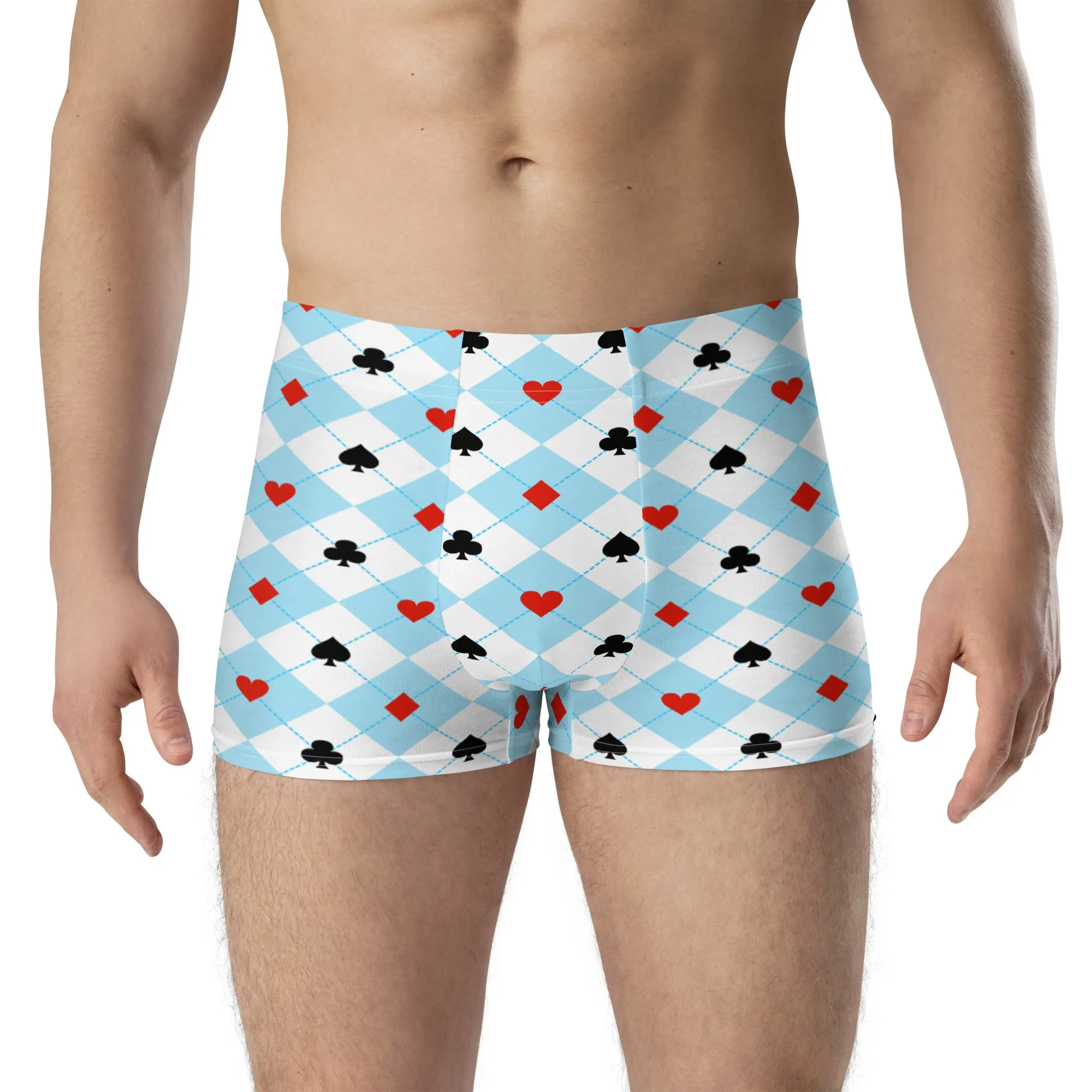 Card Deck Pattern Boxer Briefs for Men Premium Comfort Stylish Innerwear, lioness-love