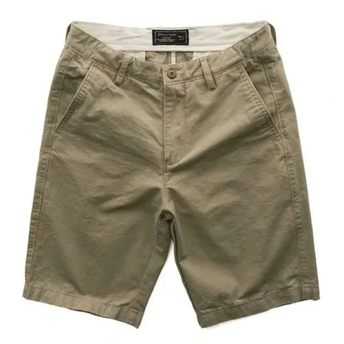 Cargo Shorts Solid Color Zip Closure Men Mid Rise Pockets Shorts for