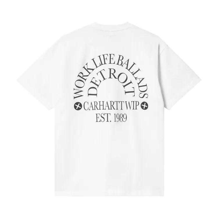 Carhartt WIP Short-Sleeve Work Varsity 'White' T-Shirt, White