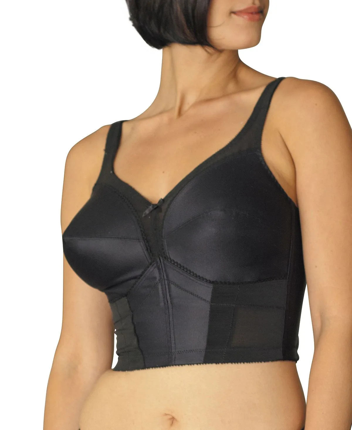 Carnival Women's Longline Corset Bra, Black