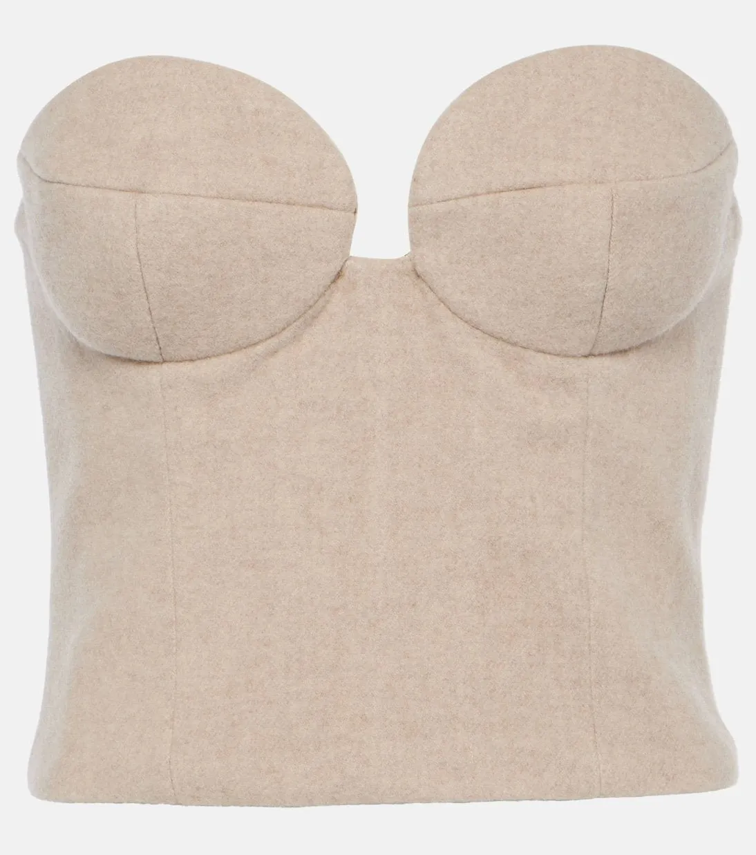 Cashmere bustier Magda Butrym, beige