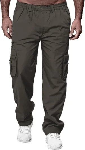 Casual Cargo Pants for Men and Warm Men's Solid Color Work Clothes Pockets and Sanitary Plus Size Palcomfy Glide Pants