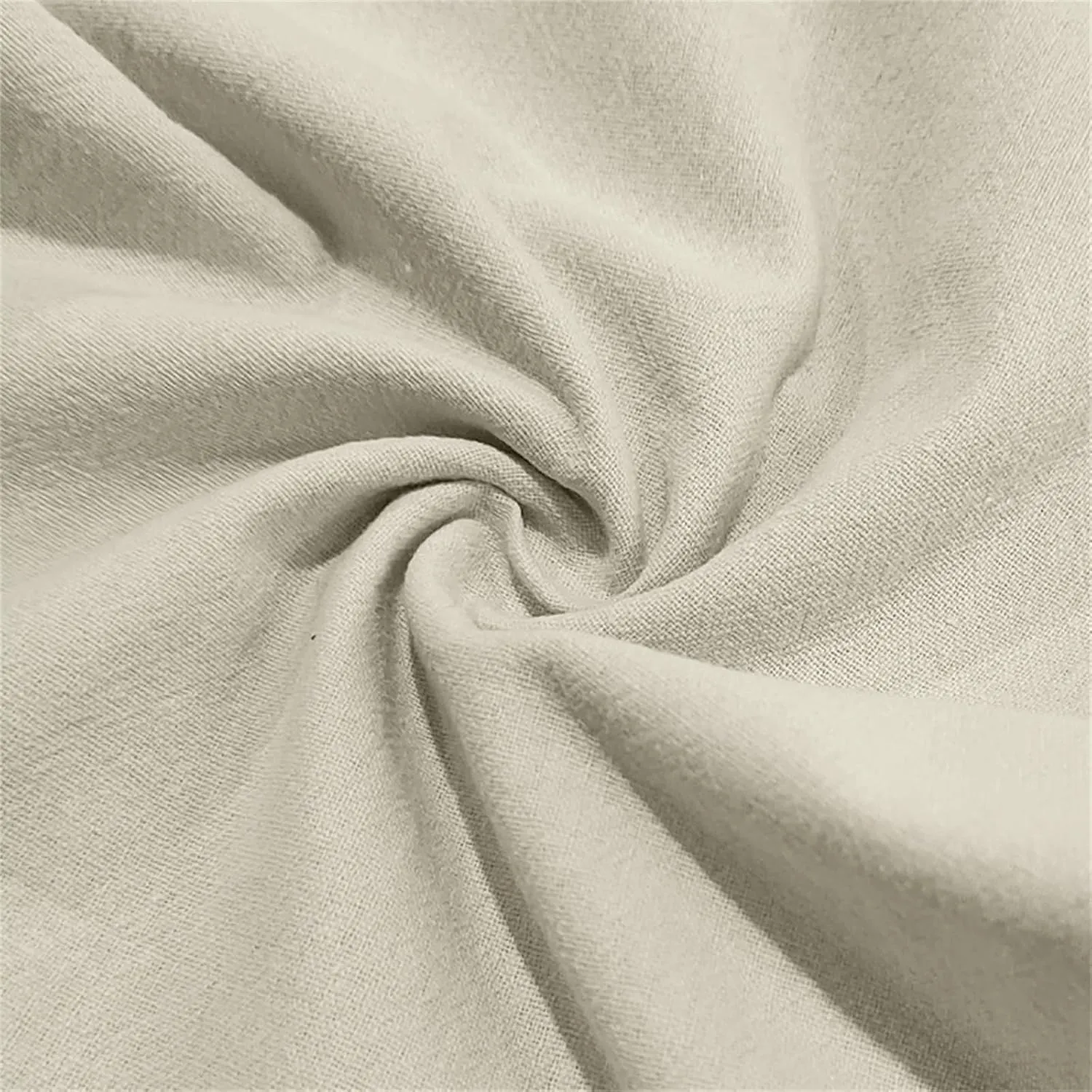 Casual Cotton Linen Pants for Men Elastic Drawstring Basic Pants Moisture Wicking Baggy Trousers Relaxed Fit Trousers