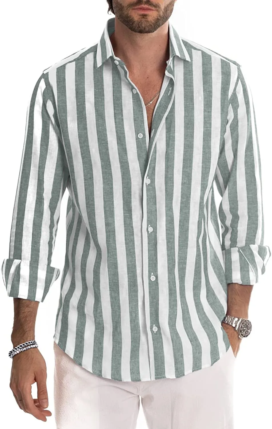 Casual Long Sleeve Button-Down Shirts