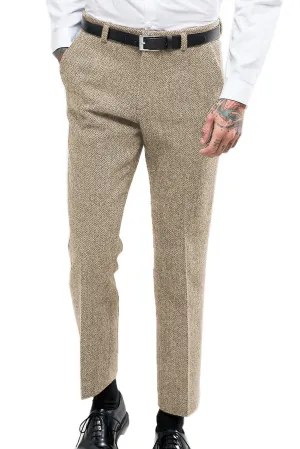 Champagne Vintage Formal Men's Suit Pants