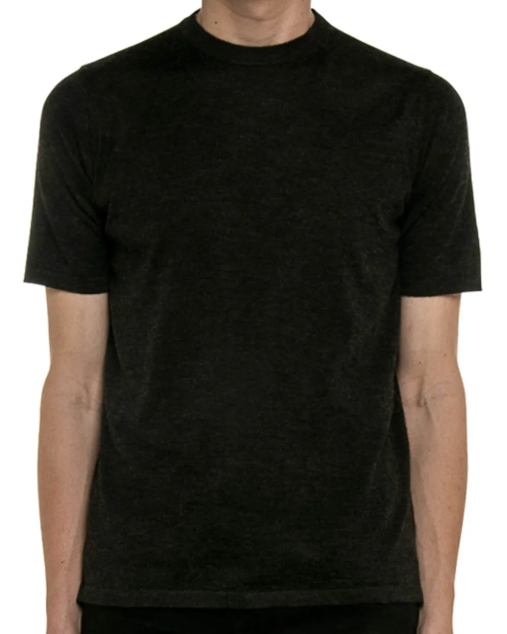 Charcoal Jersey Knit T-Shirt
