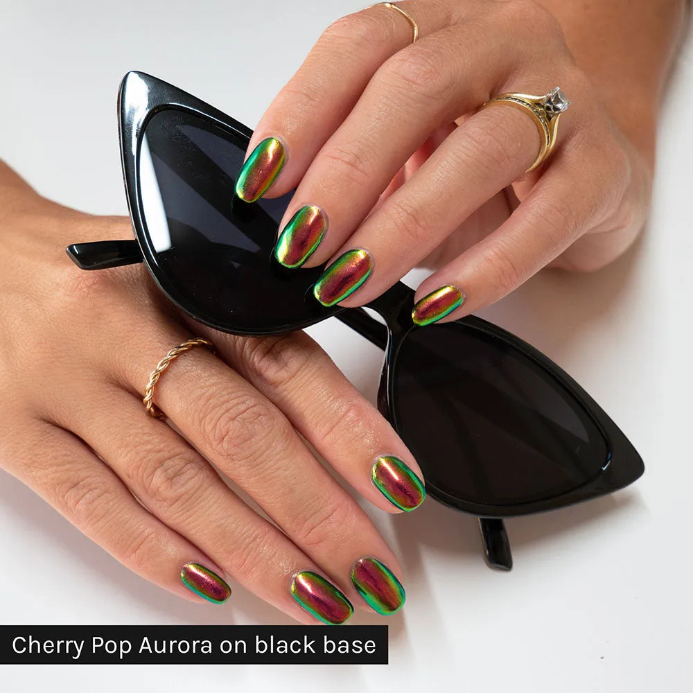 Cherry Pop Aurora Chrome Powder
