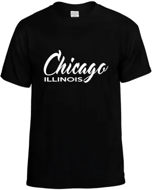Chicago Illinois City State Unisex T-Shirt Novelty Graphic Tee Shirt