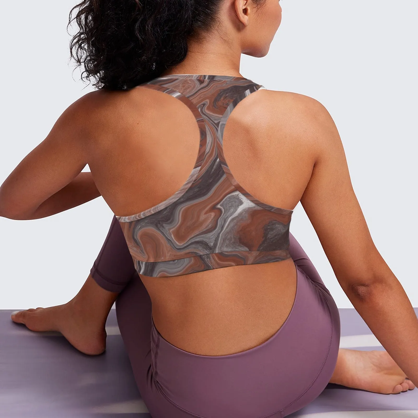 Choc Swirl Sports Top up to 5 XL (FWS)