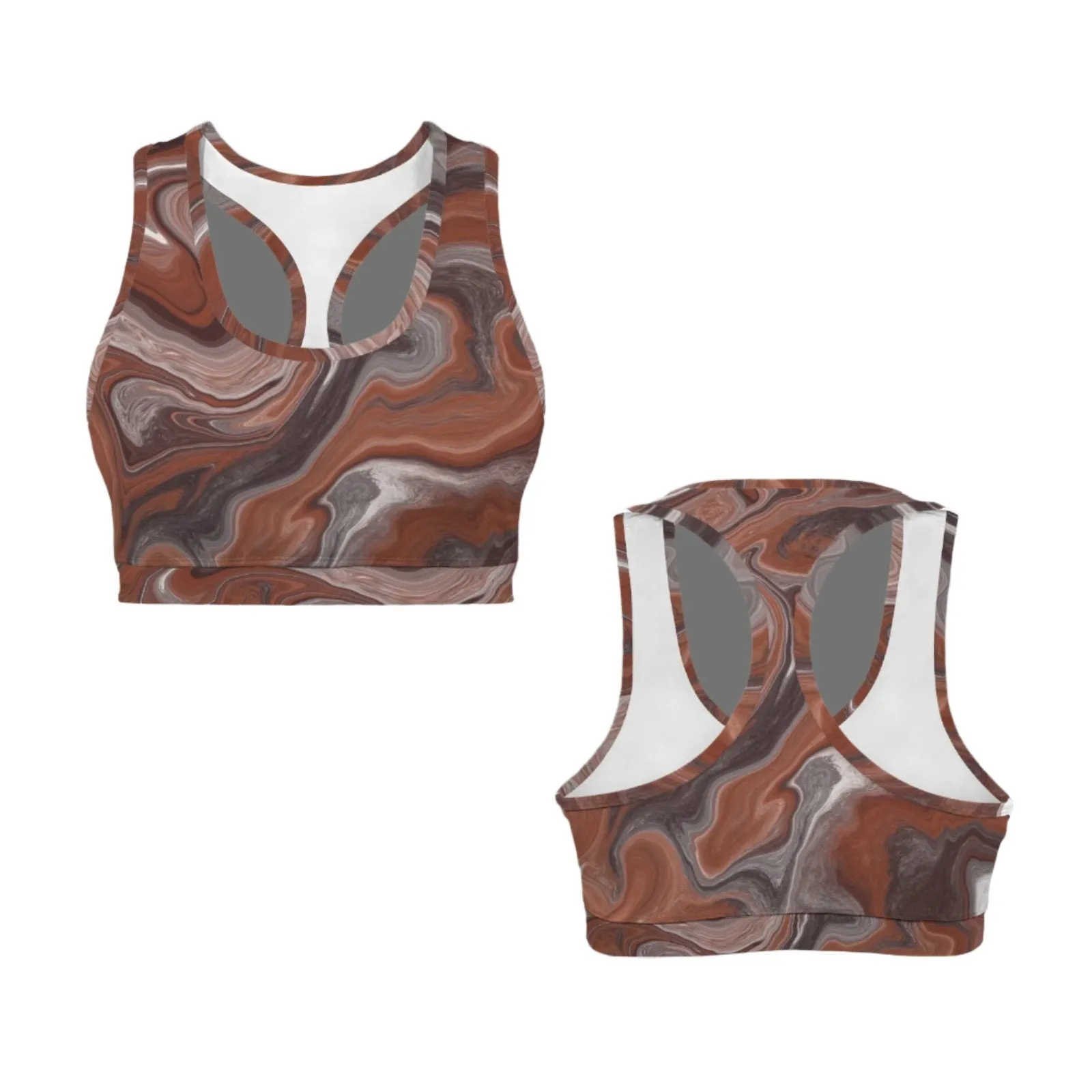 Choc Swirl Sports Top up to 5 XL (FWS)
